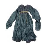 Black Costume Dress With Yellow Cord Detail