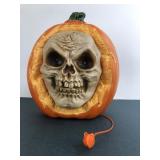 Magic Power Animated Skull Face Pumpkin