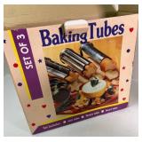 3 Baking Tubes With Instructions