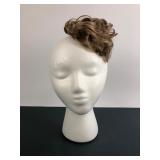 Styrofoam Mannequin Head With Hairpiece