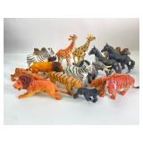 Plastic Animal Figurines With Various Species