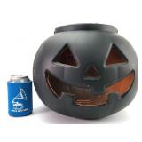 Vtg Plastic Jack O Lantern Painted Black