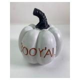 White Decorative Pumpkin With Booyï¿½all Text