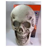 Color-Changing 24-Inch Scary Skull Decor