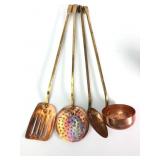 Copper And Brass Kitchen Utensils