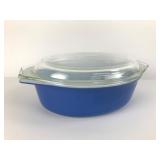 Pyrex Blue Casserole Dish With Lid