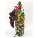 Light-Up Bottle With Grapes And Glass Gems