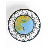 Round Metal Framed Wall Mirror