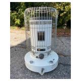 White Kerosene Heater 27 1/2 Inches Tall
