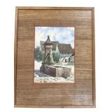Signed Original Watercolor With Frame