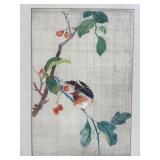 Bird And Cherry Blossom Print With Frame