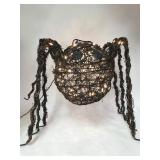 Metal Wire Spider With Lights
