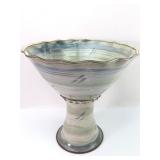 Tater Knob Pottery Large Pedestal Bowl