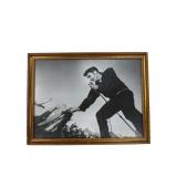 Framed Elvis Presley Black-And-White Photograph