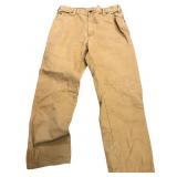 Large Brown Work Pants With 17ï¿½ Waist