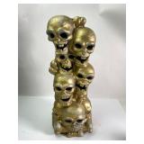 Molded Plastic Skull Sculpture 18 Inches
