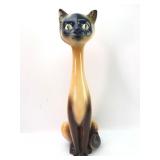 Ceramic Siamese Cat Figurine 18.25ï¿½ï¿½