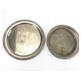 Two Silver Plated Trays