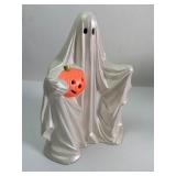 Molded Plastic Ghost With Jack-Oï¿½-Lantern