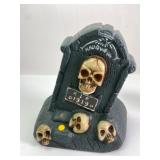 Halloween Tombstone Decoration With Skulls