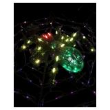 Animated Lighted Spider Halloween Decoration