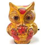 Vtg Owl Table Lamp