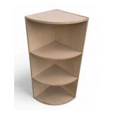 Wooden Corner Shelf Unit With 3 Tiers