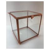 Glass Box With Copper Trim