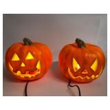 Lighted Plastic Pumpkin Decorations