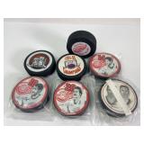 Detroit Red Wings Hockey Puck Collection