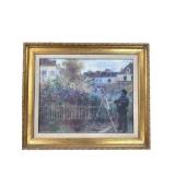 Renoir Print Claude Monet Painting In Garden