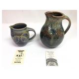 Brown House And Brush Creek Pottery Pitchers