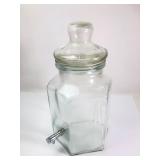 Glass Beverage Dispenser With Spigot
