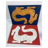 Wooden Dragon Puzzle Artwork 17 X 11.5 Inches