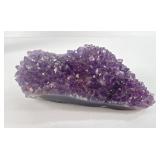Amethyst Crystal Cluster Geode Specimen