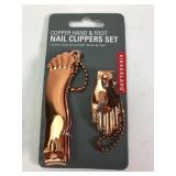 Copper Hand & Foot Nail Clippers Set