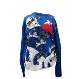 Ugly Christmas Sweater With Santa And Cats