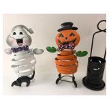 3 Halloween Metal Decorations