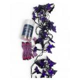 Purple Bat And Mini String Lights