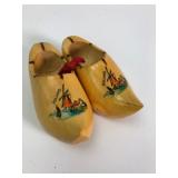 Holland Wooden Shoes With Windmill Art
