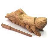 Wooden Cricket Guiro Percussion Block
