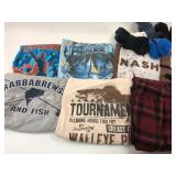 Large T-Shirts, Pajamas, Socks