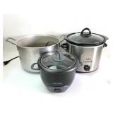 Aroma Rice Cooker, Rival Crock-Pot, Stock Pot