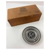 Marlboro Crazy Mountain Ranch Ashtray & Wooden Box