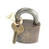 Vintage Corbin Military Style Brass Padlock
