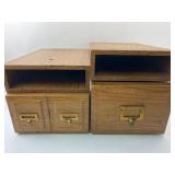 Wood Storage Containers With Brass Handles