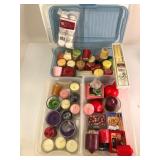 Candles In Storage Containers