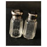 Vintage Glass Salt And Pepper Shakers