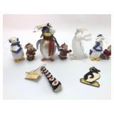 Penguin Ornament Assortment Lot