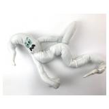 Bendable White Decorative Plush Figure